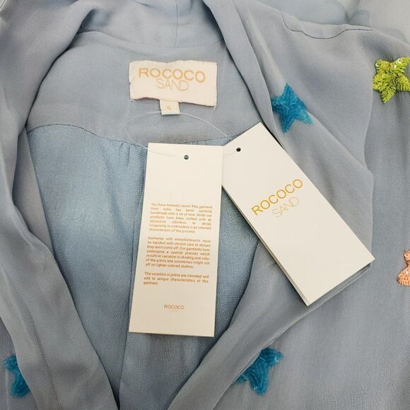 Rococo Sand Georgette Sequined Tunic Mini Dress - Picture 10 of 10